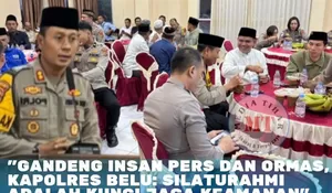 Pererat Silaturahmi,Kapolres Belu Gandeng Insan Pers dan Ormas Buka Puasa Bersama
