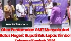 Simbol Toleransi, Bupati Belu Lepas Festival Pawai Obor Perdamaian GMIT 2026