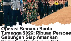 Amankan Paskah 2026, Polres Belu Gelar Pasukan Operasi Semana Santa Turangga