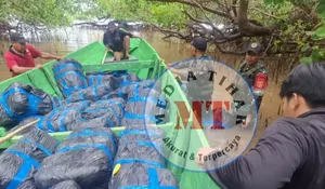 Perbatasan Kian Ketat! Lagi-lagi Yonarmed 12 Kostrad Patahkan Penyelundupan Lewat Jalur Laut