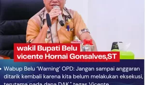 Wabup Belu Instruksikan OPD Gerak Cepat Eksekusi APBD 2026, Cegah Anggaran Ditarik Pusat