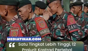 Terima Kenaikan Pangkat di Tapal Batas, 12 Prajurit Satgas Yonarmed 12 Kostrad Perkuat Komitmen Penjagaan Perbatasan