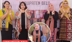 Kagumi Keindahan Tenun Belu, Ketum PKK Pusat Siap Promosikan ke Tingkat Nasional