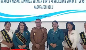 Momentum Hari Kartini, Wakil Bupati Belu Kukuhkan Bunda Literasi dan Enam Ketua TP PKK Kecamatan
