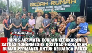 Bukti Nyata TNI Mencintai Rakyat: Dansatgas Sektor Timur Serahkan Kunci Rumah Baru bagi Warga Kelurahan Manuaman