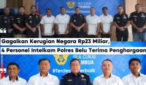 Gagalkan Kerugian Negara Rp23 Miliar, 4 Intel Polres Belu Diganjar Penghargaan Bhakti Chandra Naraya