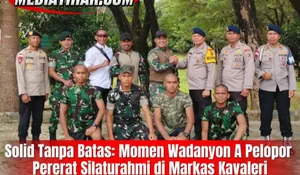 Perkuat Sinergi Perbatasan, Wadanyon A Pelopor Satbrimob Polda NTT Kunjungi Satuan TNI di Belu