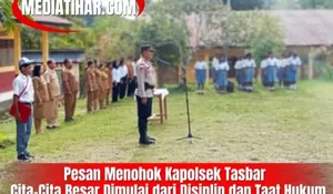 Pimpin Upacara di SMAN 2 Atambua, Kapolsek Tasifeto Barat Tekankan Kedisiplinan dan Bijak Bermedia Sosial