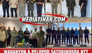 Wadanyon A Pelopor Sambangi PLBN Motaain, Perkuat Koordinasi di Tapal Batas RI-RDTL