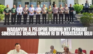Pererat Sinergitas di Batas Negeri, Wadanyon A Pelopor Brimob NTT Sambangi Kampus Unhan RI Belu
