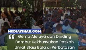 Paskah di Kapela Stasi Bala: Pesan Kebangkitan dari Kapela Berdinding Bambu