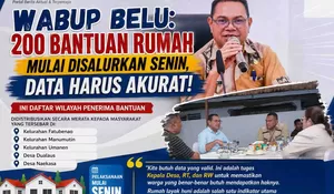Wabup Belu: 200 Bantuan Rumah Mulai Disalurkan Senin, Data Harus Akurat! Ini Daftar Wilayah Penerima Bantuan