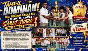 Kalahkan 11 Sekolah,Regu Miranda Abigail Leo Sabet Juara 1 LCC Bahasa Inggris se-Kabupaten Belu
