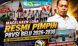 Sah! Magelhaen Lona Pimpin PBVSI Belu 2026-2030 ini Susunan Lengkap Pengurus