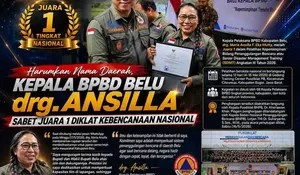 Ungguli Puluhan Daerah, Kalak BPBD Belu drg Ansilla Raih Predikat Terbaik di Senior Disaster Management Training