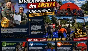Usai Raih Penghargaan BNPB, Kepala BPBD Belu drg Ansilla Langsung Genjot Simulasi Tenda Pengungsi