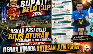 PSSI Belu Rilis Aturan Keamanan Bupati Belu Cup 2026, Pelanggar Terancam Denda Ratusan Juta