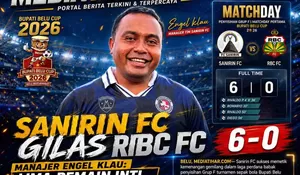 Sanirin FC Gilas RBC FC 6-0, Manajer Engel klau:  Lima Pemain Inti Bahkan Belum Turun!