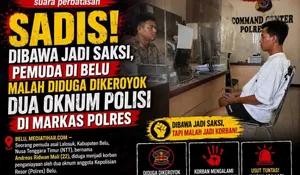 Sadis! Niat Baik Jadi Saksi, Pemuda di Belu Malah Diduga Dianiaya Dua Oknum Polisi di Markas Polres