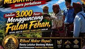 Ritual Nokar Hapal:Ketuk 'Pintu Gerbang' Leluhur Awali Rangkaian Festival Fulan Fehan