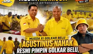 Terpilih Aklamasi, Ini Agenda Taktis Agustinus Nahak Besarkan Golkar Belu