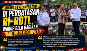 Pacu Produktivitas Petani, Wabup Belu Serahkan Traktor Tangan dan Pompa Air