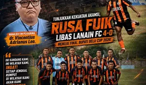 Rusa Fuik Mengamuk di Rumah Sendiri: PS Kabuna Tunjukkan Magis Akamsi, Hancurkan Lanain FC 4-0