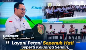 Wabup Vicente Hornai : Negara Membayar Kita untuk Melayani Petani Seperti Keluarga Sendiri