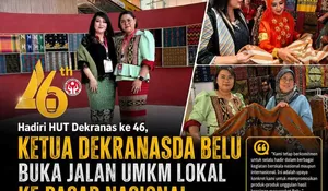 Hadiri HUT Dekranas ke 46, Ketua Dekranasda Belu Buka Jalan UMKM Lokal ke Pasar Nasional