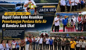 Ukir Sejarah Baru di Tangan Bupati Falen Kebo, Kefa Air Resmi Mengudara dari Bandara Jack Ukat!