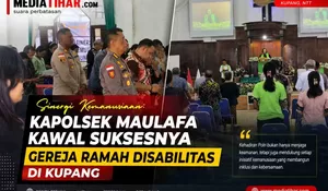 Bukan Sekadar Aman, Kapolsek Maulafa Turun Langsung Kawal Agenda Gereja Ramah Disabilitas