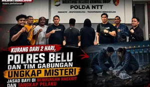 Pelarian Kandas! Tim Gabungan Polres Belu Tangkap Sepasang Kekasih Pembuang Bayi di Haekrit