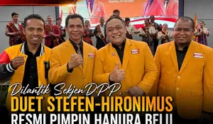 Duet Stefen Alves - Hironimus Mauluma Resmi Pimpin Hanura Belu Periode 2025–2030
