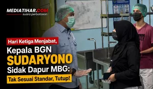 Hari Ketiga Menjabat, Kepala BGN Sidak Dapur MBG: Tak Sesuai Standar, Tutup!