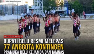 Bupati Belu Lepas Kontingen Pramuka: Kalian Duta Daerah, Jaga Sikap dan Kebersihan!