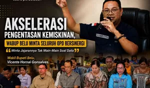 Gempur Kemiskinan, Wabup Belu Minta Jajarannya Tak Main-Main Soal Data