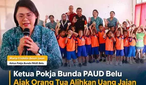 Bangun Karakter Generasi Emas, Bunda PAUD Belu Ajak Anak Biasakan Minum Susu Sejak Dini