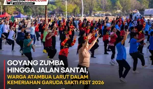 Meriah! Ratusan Warga Atambua "Goyang Zumba" Bareng di Penutupan Garuda Sakti Fest 2026