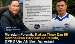Demi Kedamaian Rai Belu," Ketua Timor Oan 99 Kembalikan Parkir Simpang Lima, DPRD Belu UJu Ati Acungin jempol