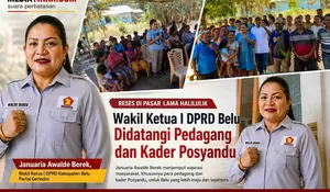 Dengar Keluhan Pedagang Pasar Halilulik, Walde Berek Janji Kawal Usulan Koperasi hingga MCK