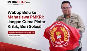 Dilantik di Gedung Bete Lalenok, Ini Pesan Khusus Wabup Belu untuk PMKRI Atambua