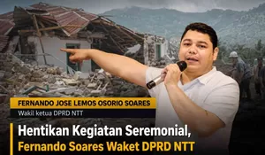 Fernando Soares Wakil Ketua DPRD NTT: Tahan Kegiatan Tak Penting, Alokasikan Anggaran untuk Bencana Flores