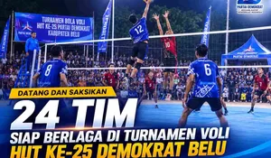 Menyongsong HUT ke-25 Partai Demokrat, 24 Tim Voli di Belu Siap Bertanding