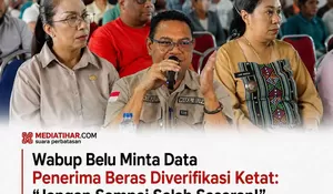 Tegaskan Penyaluran Beras Harus Tepat Sasaran, Wabup Belu Sentil Kedisiplinan Aparatur Desa
