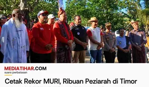 Rekor MURI Tercipta di Timor: Ziarah Lintas Alam Cammino Santa Maria Dihadiri Ribuan Umat