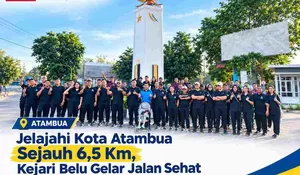 Jaga Kebugaran dan Mempererat Silaturahmi, Jajaran Kejari Belu Gelar Jalan Sehat 6,5 Km dan Senam Bersama