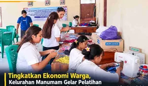 Dukung UMKM Lokal,Lurah Manuaman Salurkan Mesin Jahit dan Pelatihan Perca
