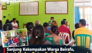 Transparan dan Akuntabel! Lurah Beirafu Apresiasi Warga Sekaligus Bedah Penggunaan Dana Swadaya