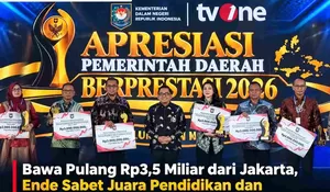 Harumkan Nama NTT, Pemkab Ende Sabet 2 Penghargaan Nasional dan Insentif Rp3,5 Miliar dari Kemendagri