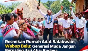 Wabup Belu Resmikan Rumah Adat Suku Salakwain, Ajak Pemuda Rawat Adat di Era Modern